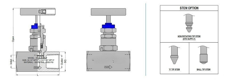Pipe Gauge 90° Syphon Main View